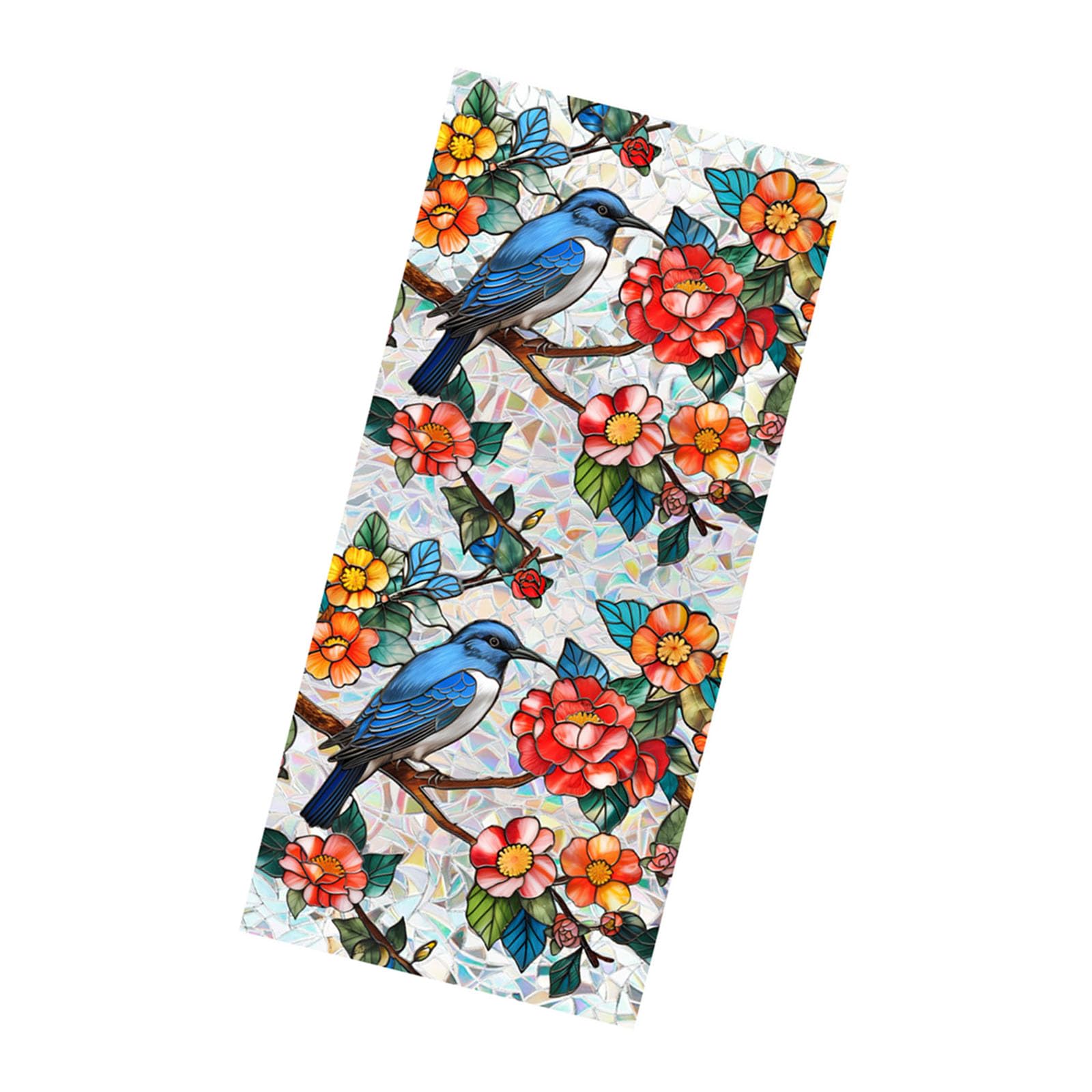 Mllepjdh Xcbl034 Avian Theme Sunroof Sticker Easy Setup 100X43cm Privacy Window Cling