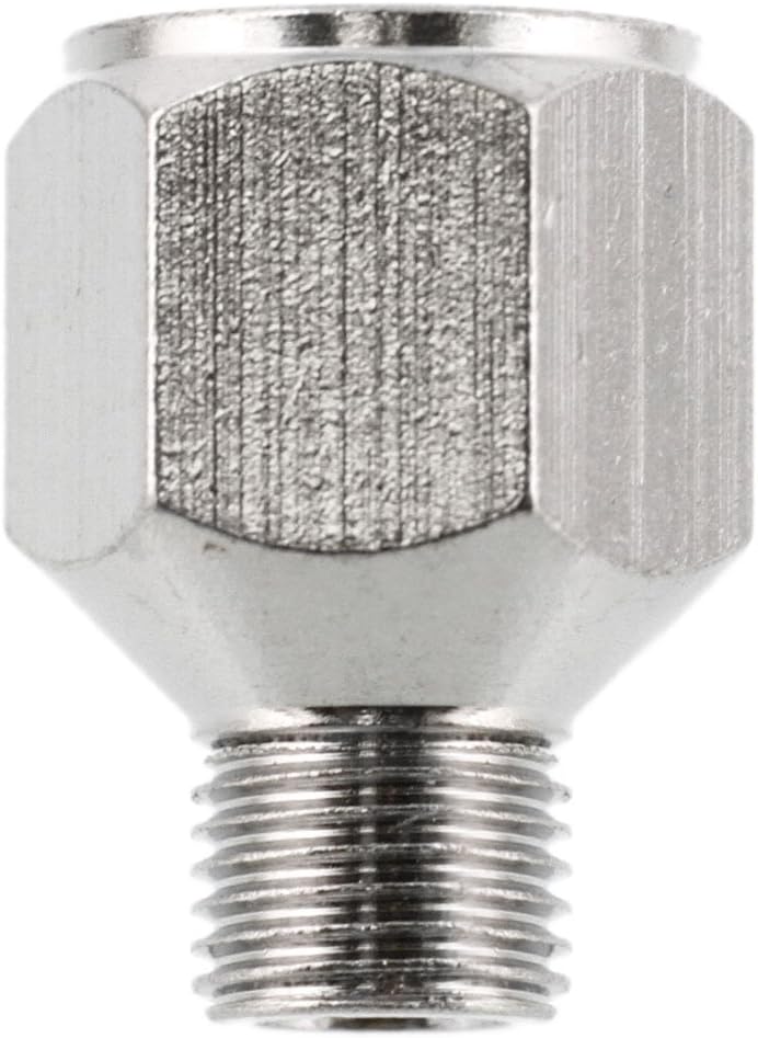 Master Airbrush Brand 1/4" BSP Female to 1/8" BSP Male Airbrush Adapter Fitting, Conversion Adapter Nipple, Connector for Airbrush Hoses and Compressors