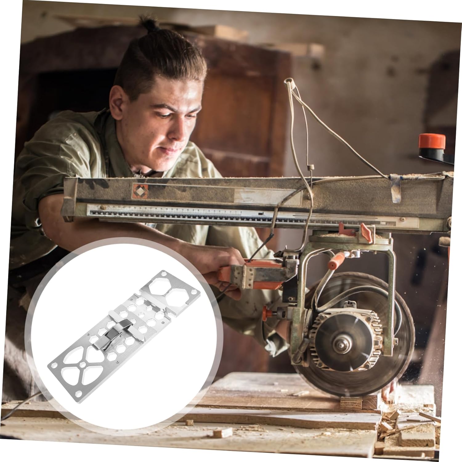 Circular Saw Track Angle Rail for Precise Cuts Compatible and Saw Track Accessory