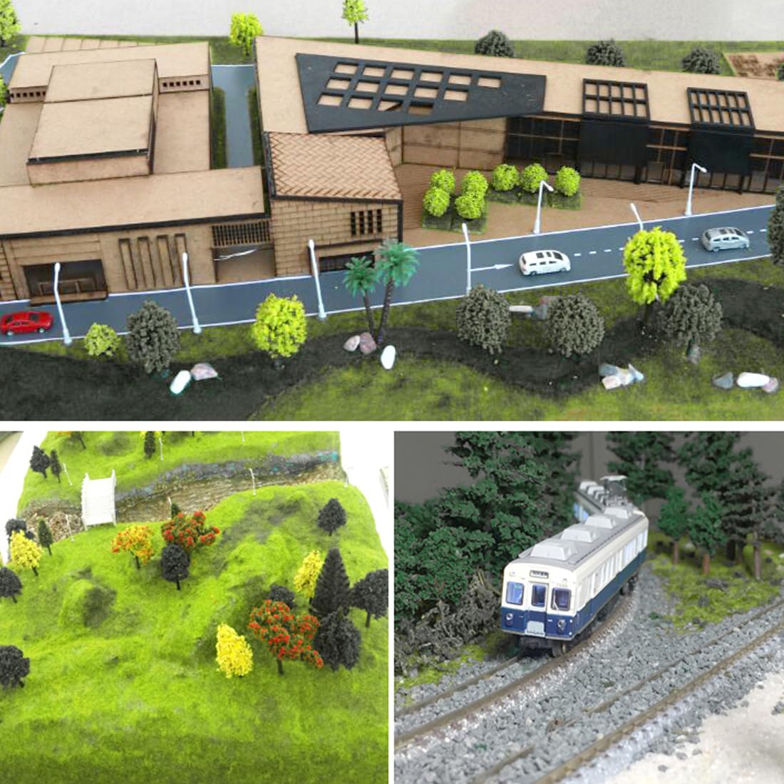 30 g/Busta Erba Statica in Polvere Muschio Piante Artificiali, Erba Sciolta per Prati, Modellismo Ferroviario, Diorami e Paesaggi (verde invernale)