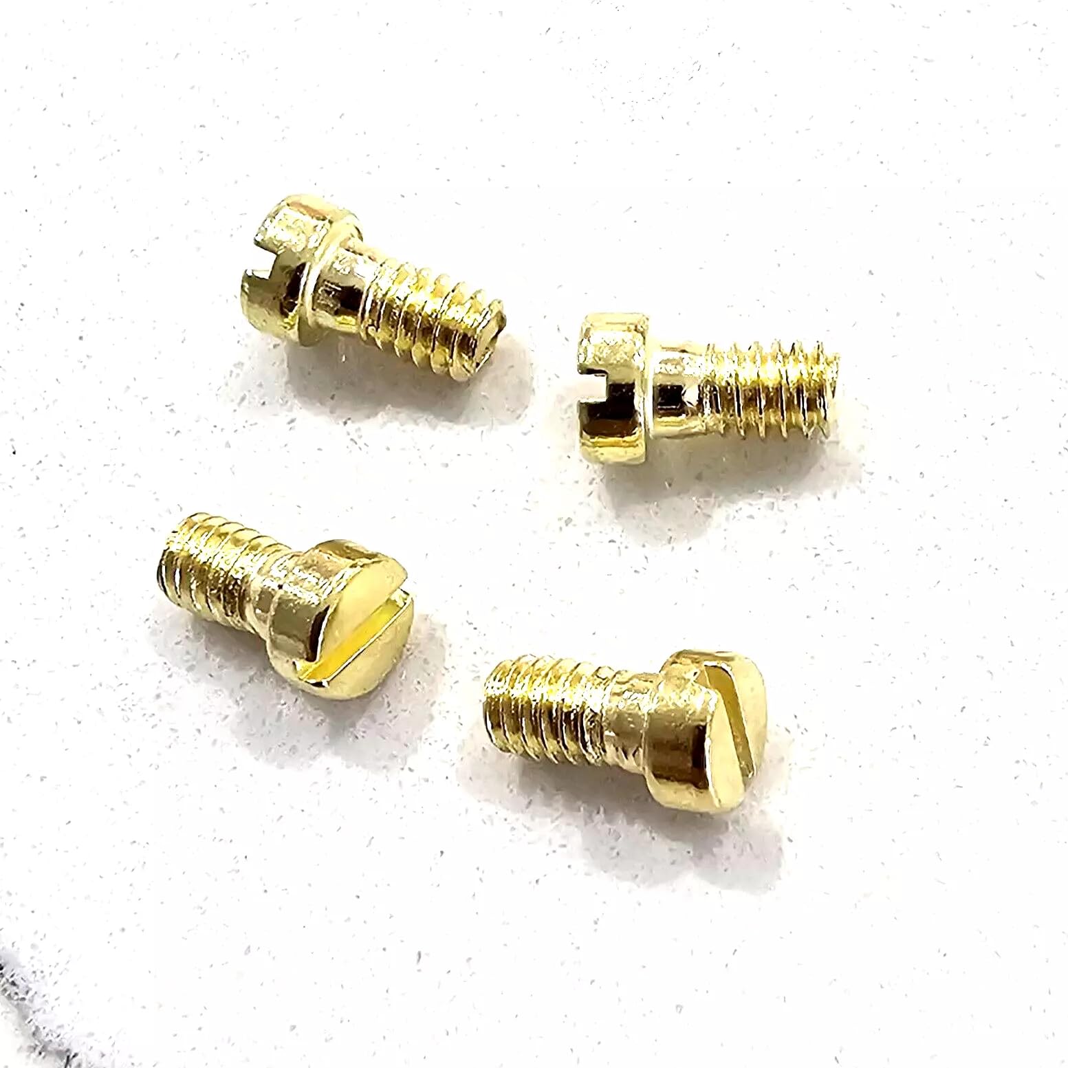 Grip Screws for Bersa Thunder 380 – 4 Pack | Real Gold Plated, Polished Hardened Steel | Fits Thunder 380, Plus, Combat, Thunder 22, Firestorm .380