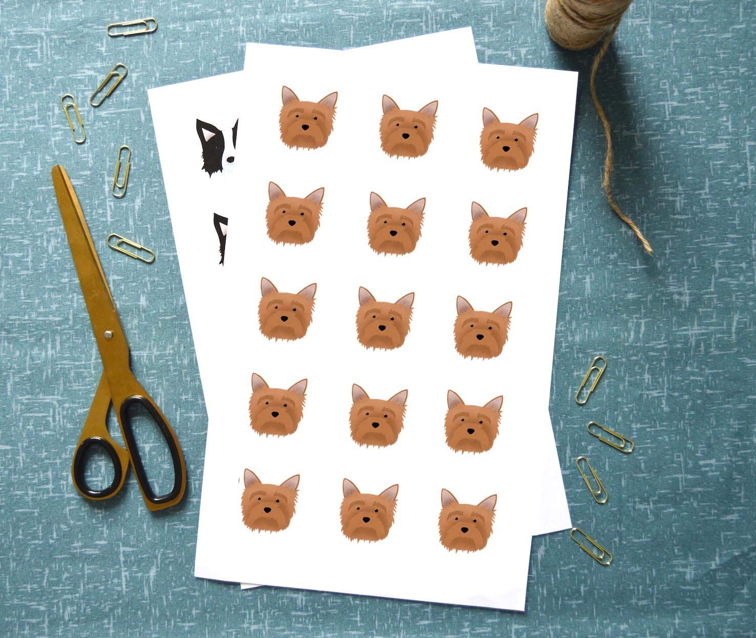 Yorkshire Terrier Dog Stickers Amazon.co.uk Handmade Products
