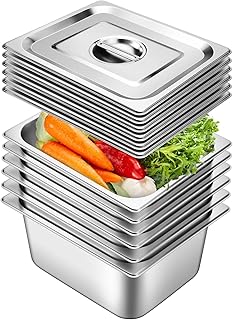 Hotel 6 Pack Stainless Steel Steam Pans