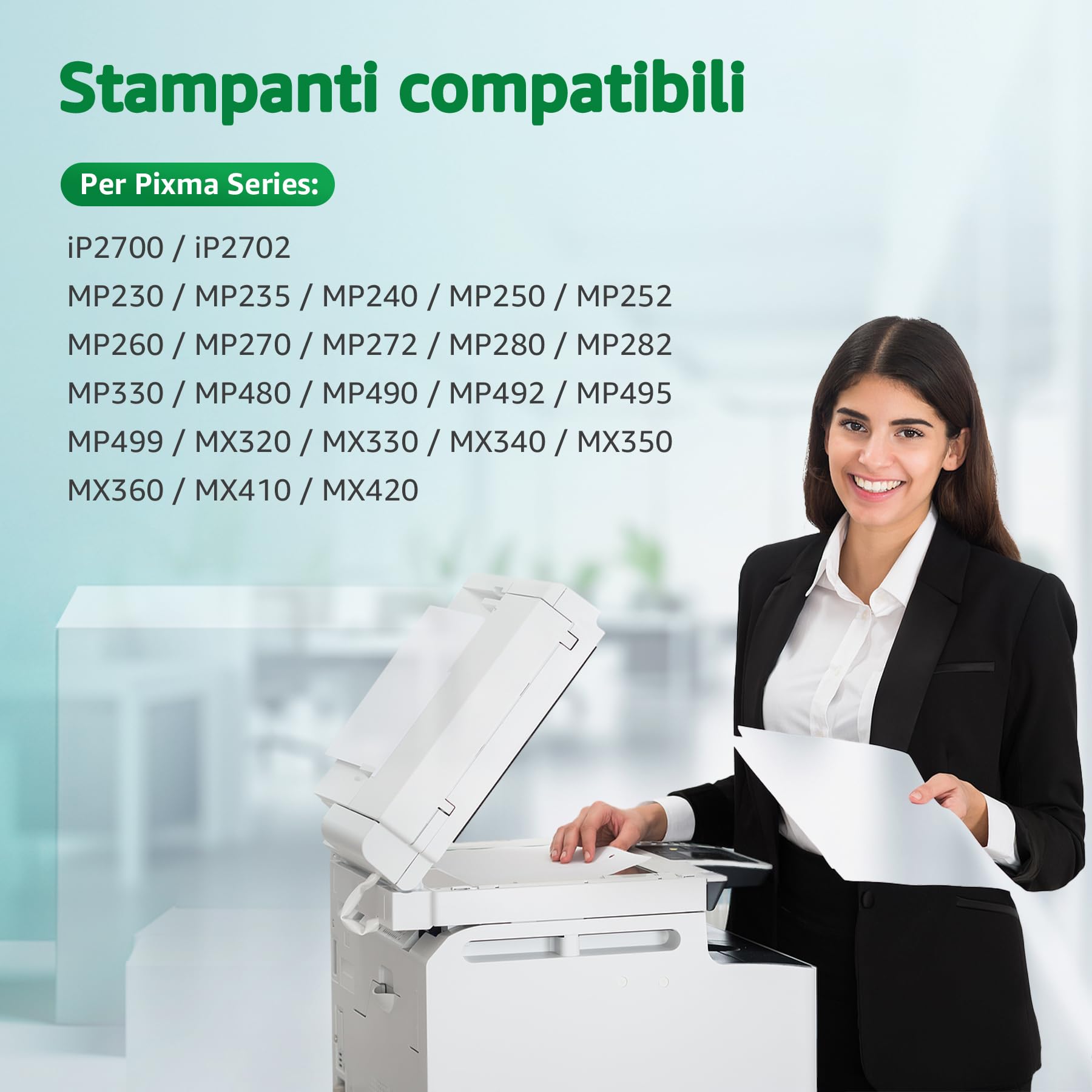 GREENSKY 510XL 511XL compatibile con Canon 510 e 511, PG-510XL CL-511XL