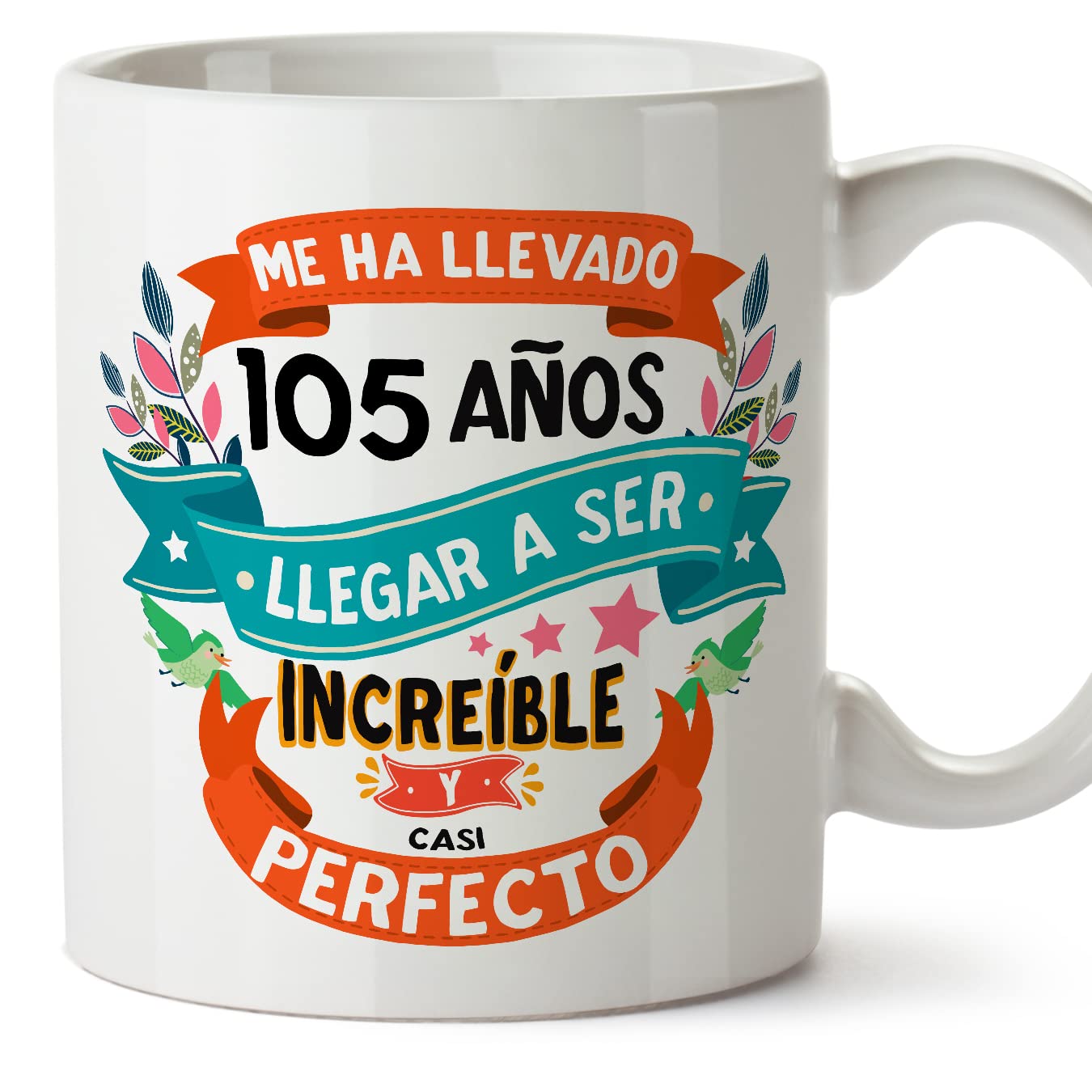 MUGFFINS Taza 80 Cumpleaños - "Me ha llevado 80 años llegar a ser increíble y casi perfecto - Regalos Desayuno Feliz Cumpleaños — view 92