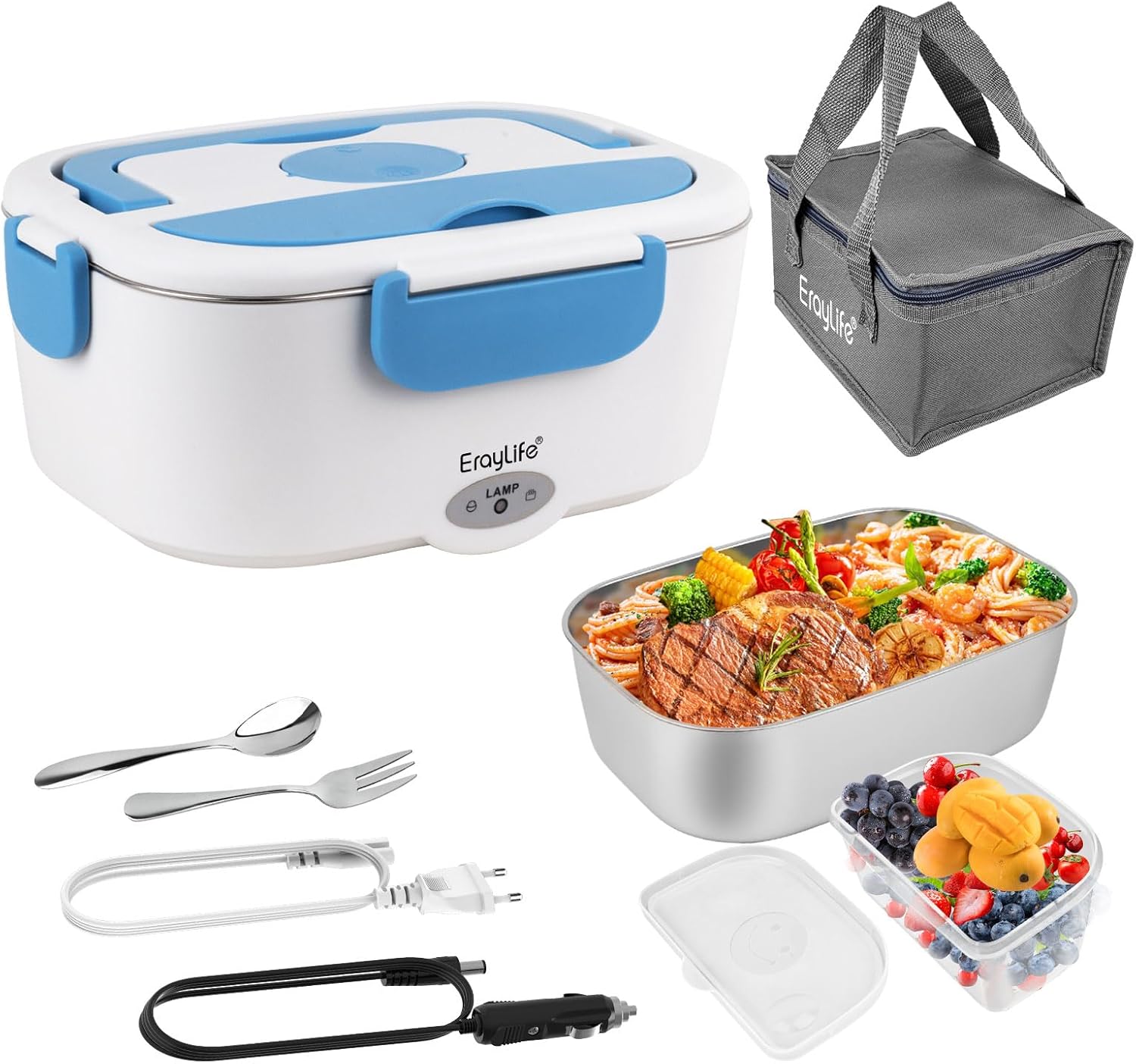 ErayLife Electric Lunch Box 75W Heated Lunchbox,ood Heated