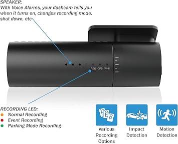 BlackVue DR590X-2CH (32 GB) UK Edition - Full HD Front and Rear Dash Cam with Smooth 30fps Video, Wi-Fi, Intelligent Parking Mode, Smartphone App and Desktop Viewer for PC/Mac