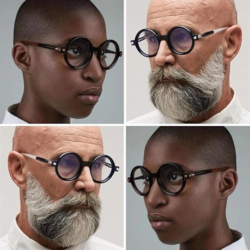 Miniatura 5 de NIDOVIX Gafas redondas de luz azul para mujeres y hombres, retro a la moda, con marco circular, sin receta, anteojos para computadora