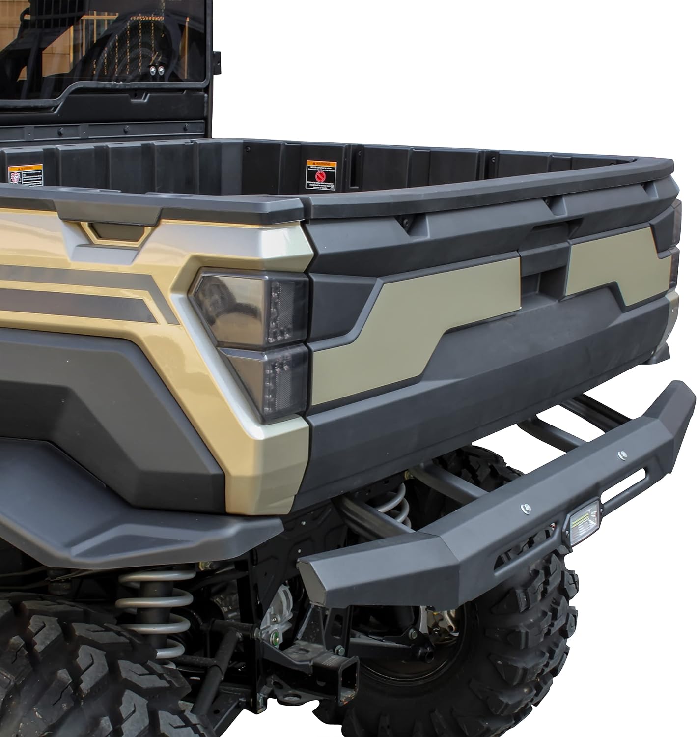 SAUTVS Ranger XP 1000 Rear Bumper with Light, Rear Brush Guard with LED Accent Light for Polaris Ranger 1000/ XP/CREW 2018-2025 Accessories (Replace #2882529)