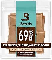 Vista 19 de Boveda For Seasoning Two-Way Humidity Control Packs – 84% RH to Season Wood Humidifier Boxes – Size 60 – 12 Pack – Individually Wrapped Seasoning
