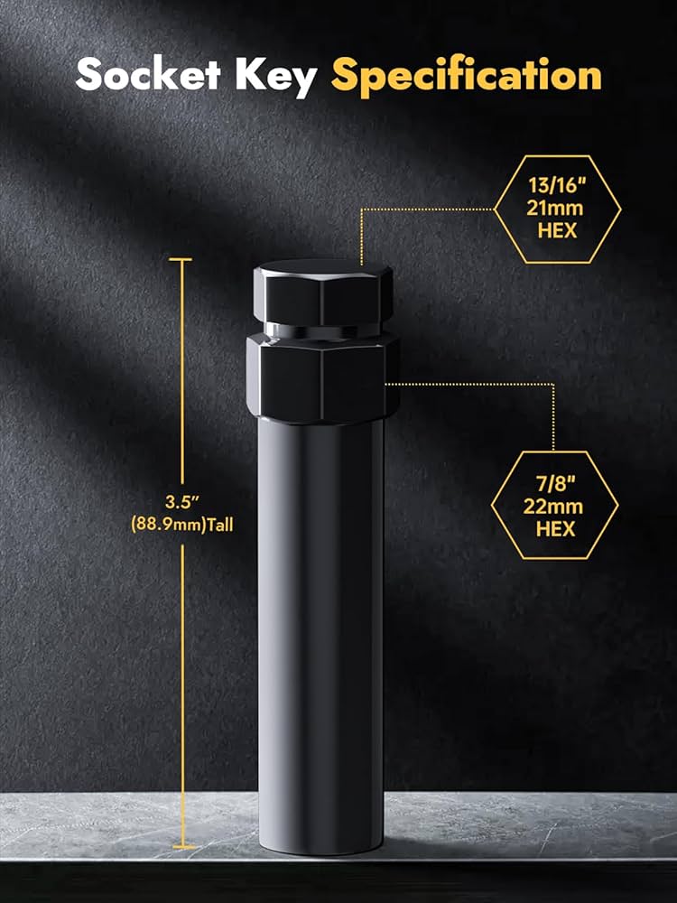 Amazon.com: MIKKUPPA 7 Spline Lug Nuts Socket Key - for 20mm