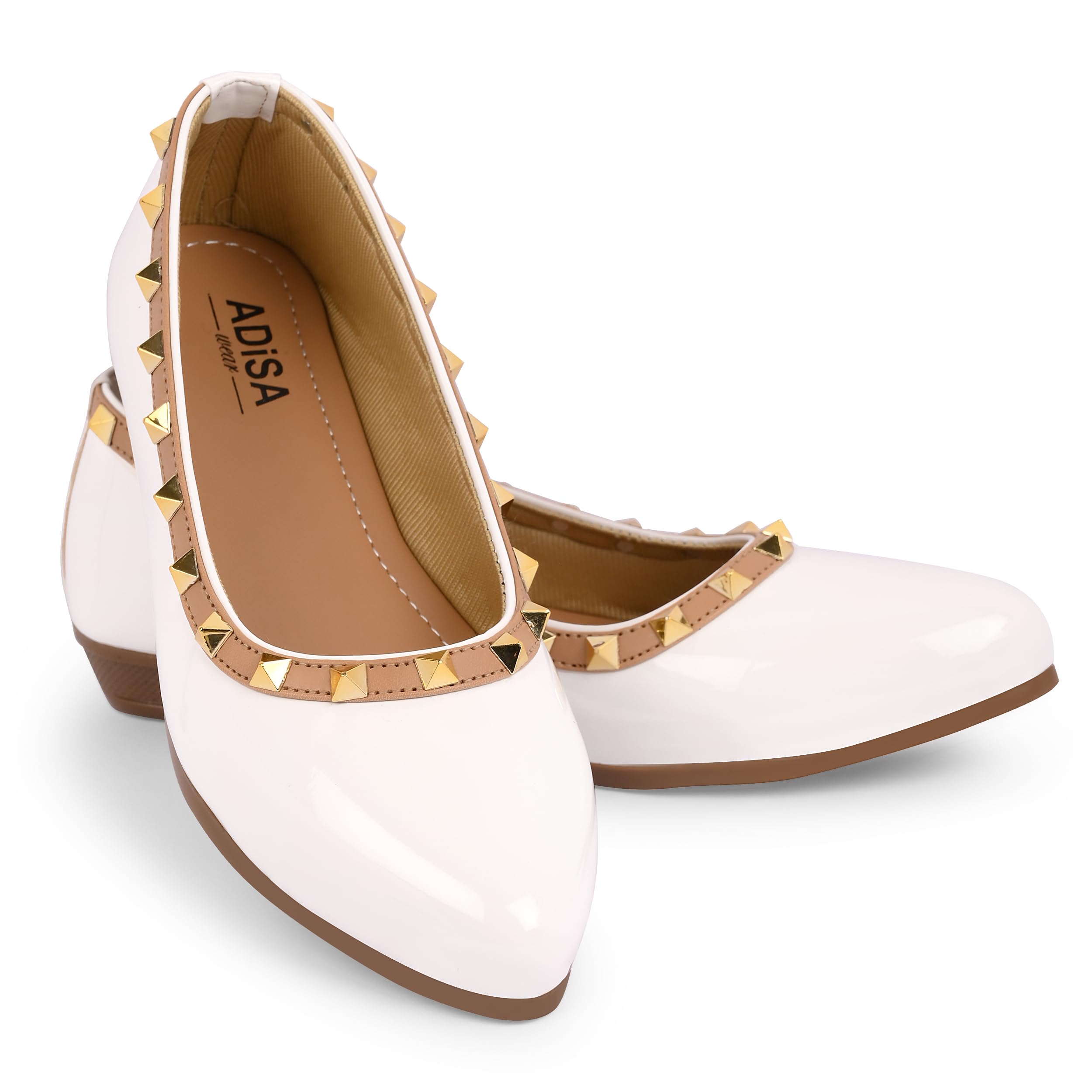 adisa wear Women Girls Slip On Ballet Flats-picture-19