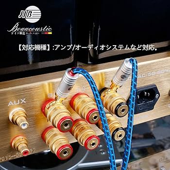 Amazon.co.jp: BOAACOUSTICドイツHi-Fi バナナプラグ/Yラグ端子/Yラグ