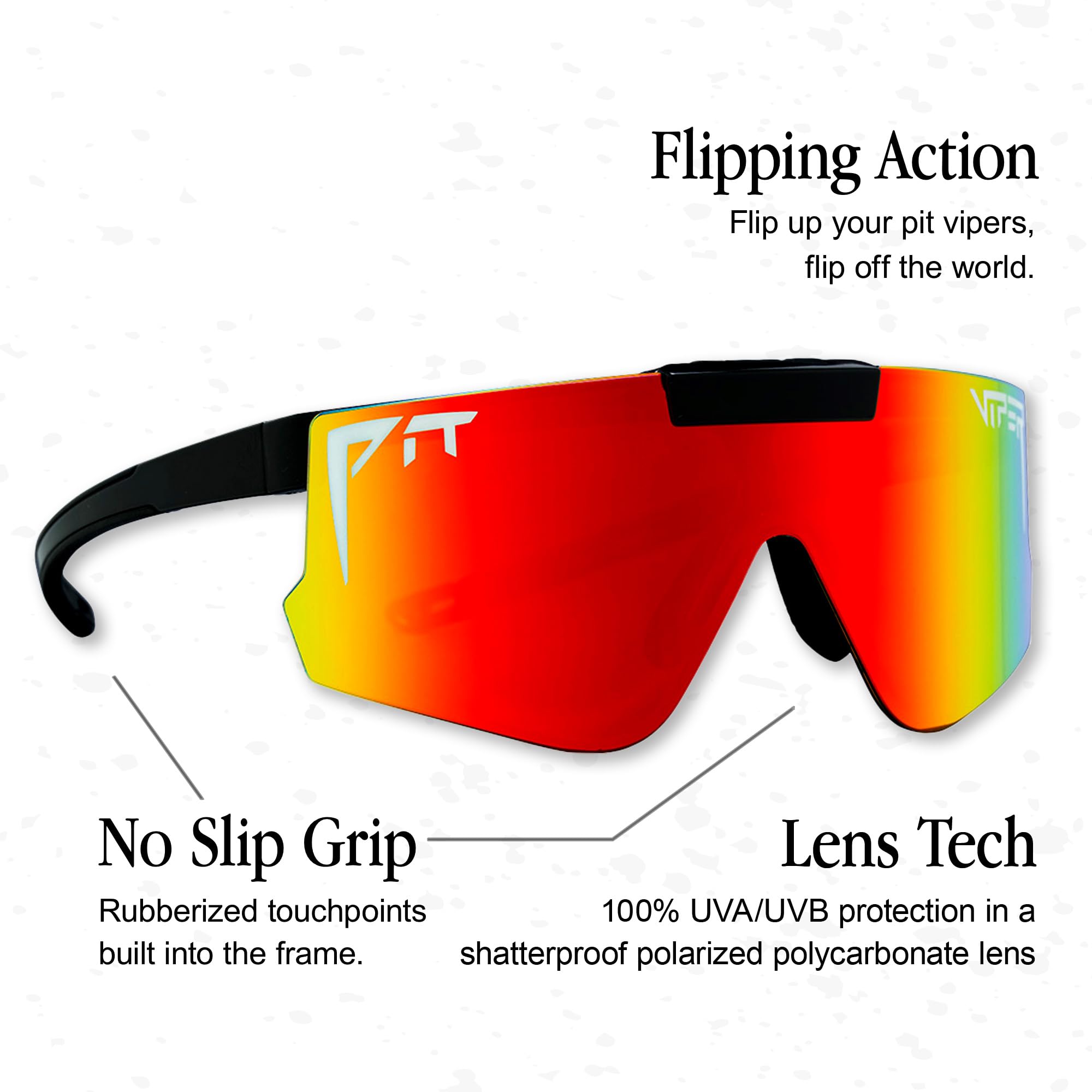 Pit Viper The Flip-Offs HDPV Exec Rainbow, E-FO-THEEXEC-HCP-RW