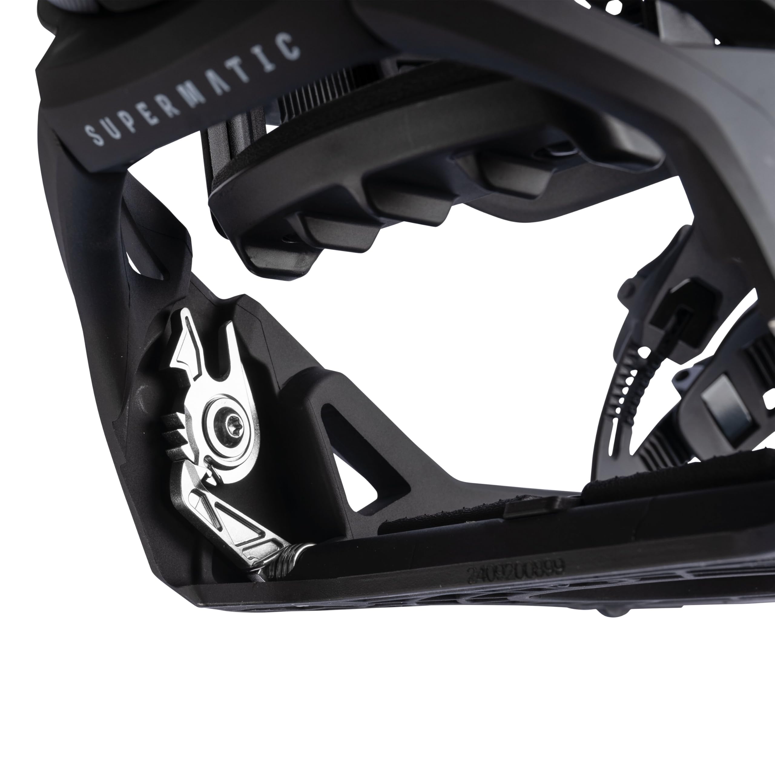 Nidecker LT Supermatic Snowboard Bindungen – Automatische Dual-Entry Bindung mit Fersenpedal & Universal Fit