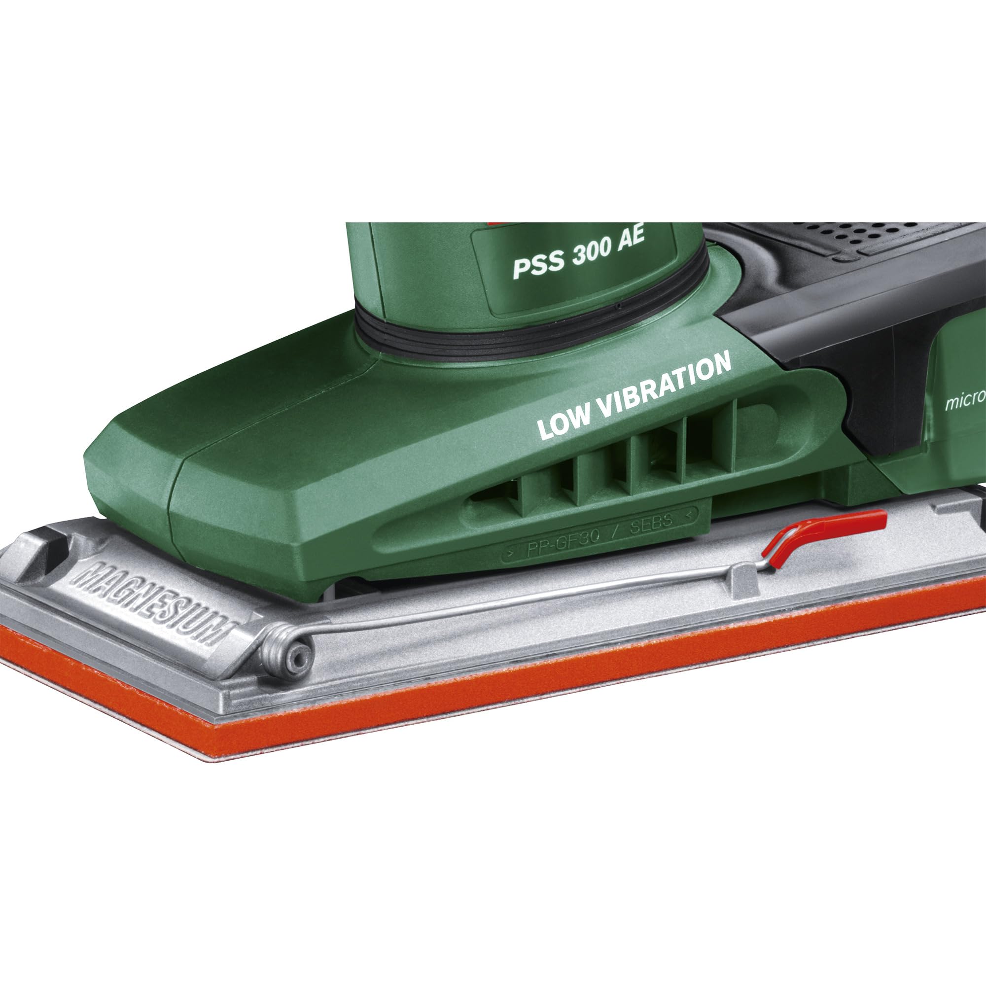BOSCH Levigatrice vibrante PSS 250 AE 250 W + valigetta + 25 fogli abrasivi
