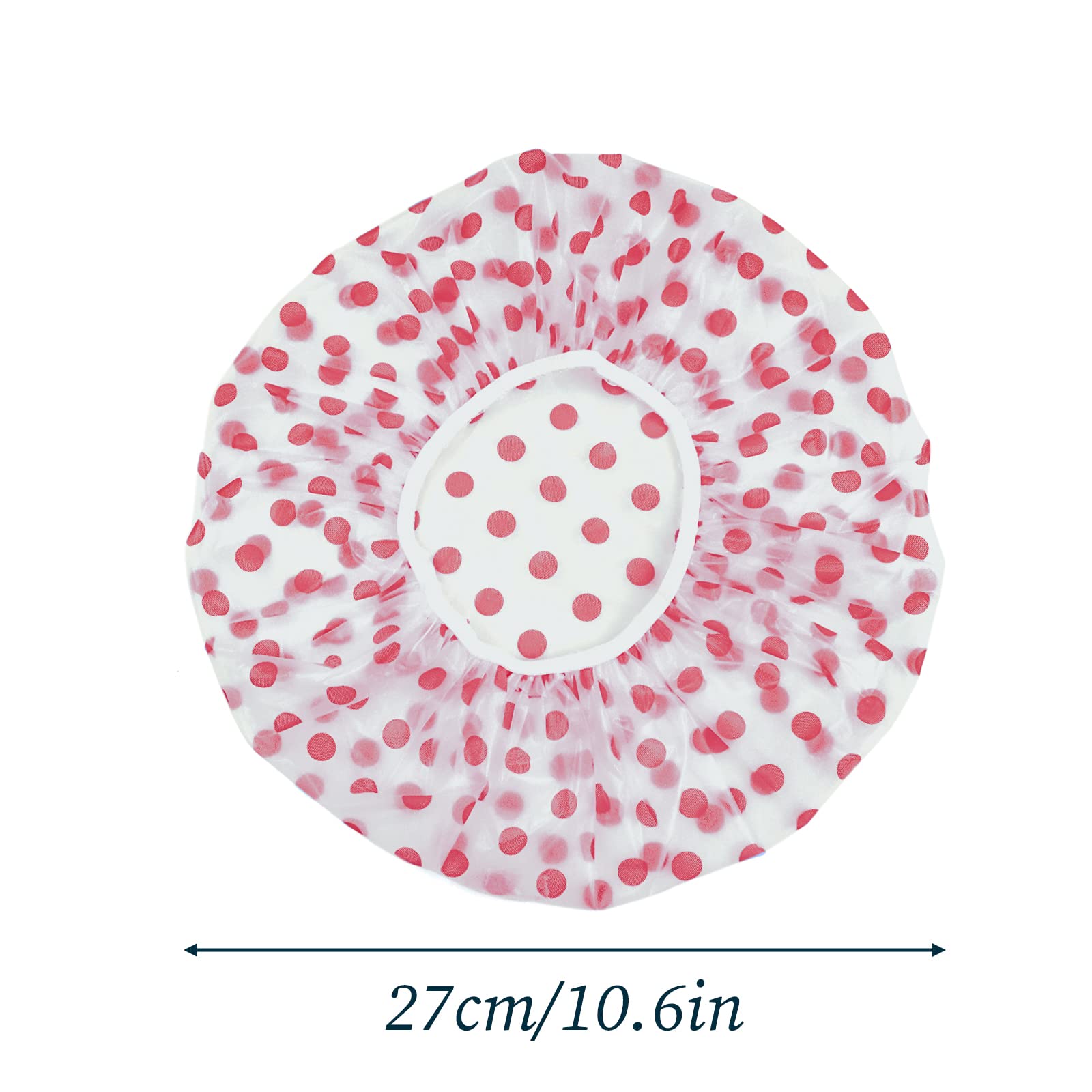 Waterproof Shower Caps - 3 Pack -3