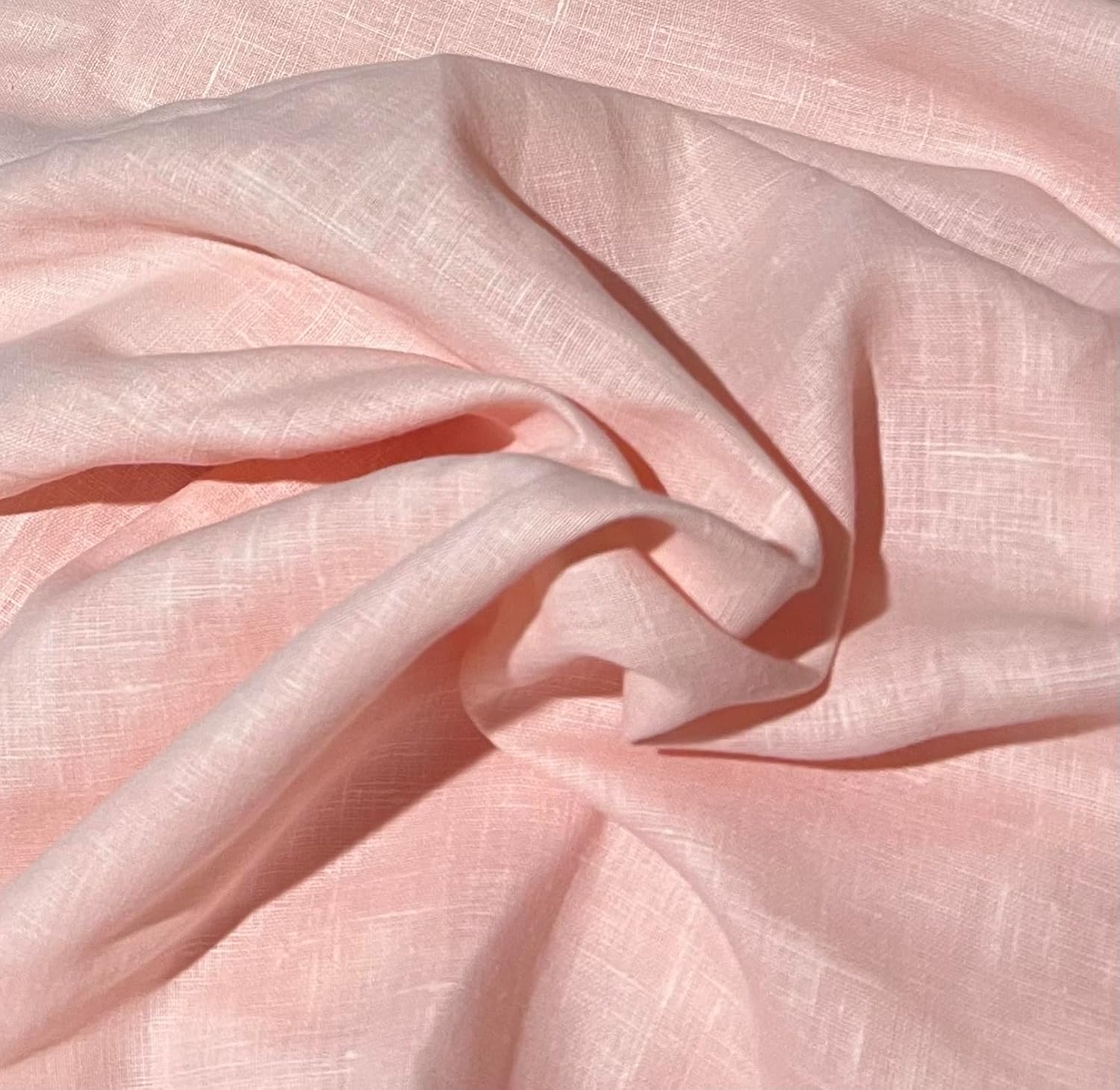 Pink 100% Linen Fabric 54' Wide Sold by The Yard