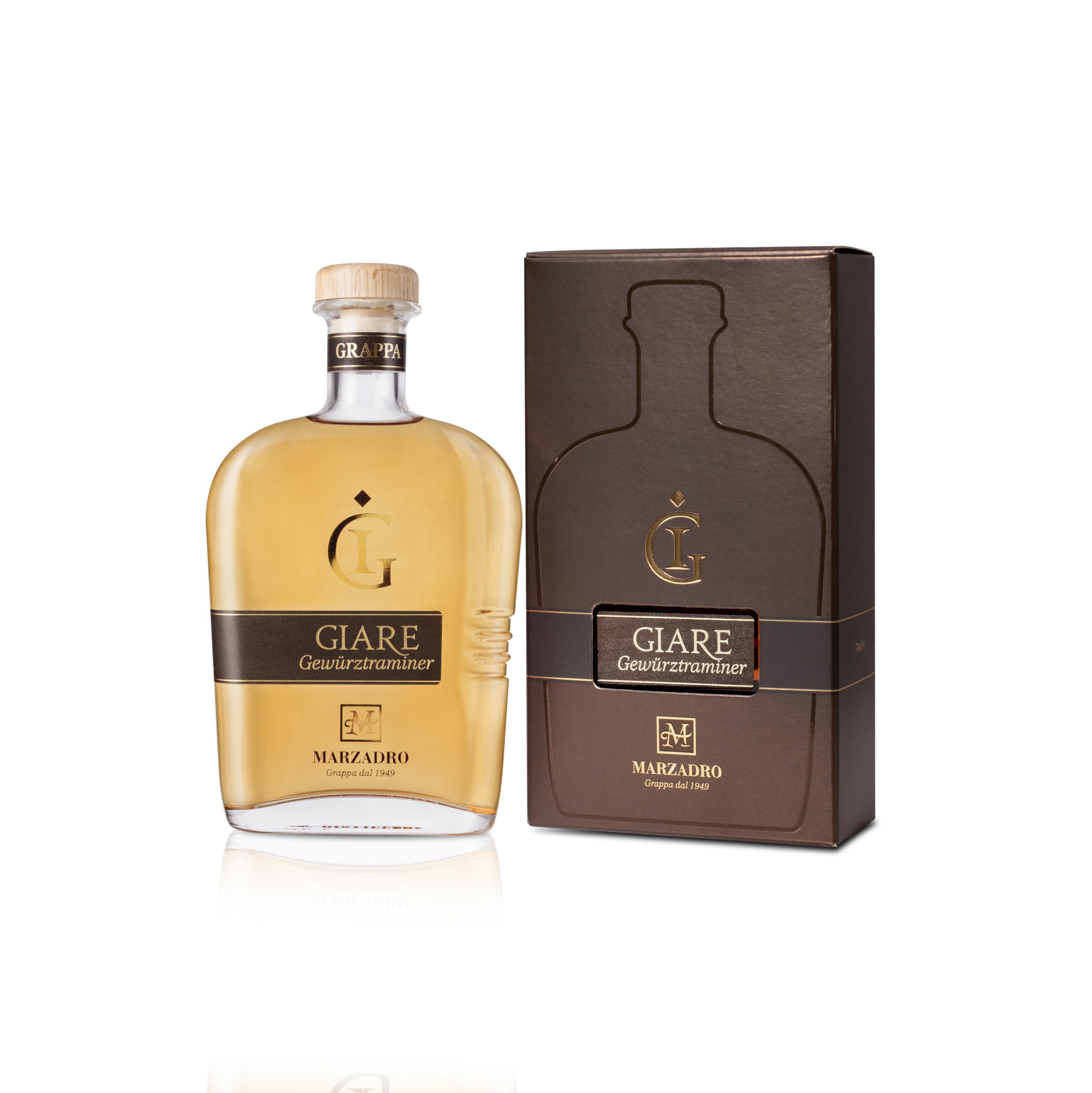 Marzadro Grappa Giare Gewürztraminer Marzadro 0,7 ℓ in edler Geschenkverpackung