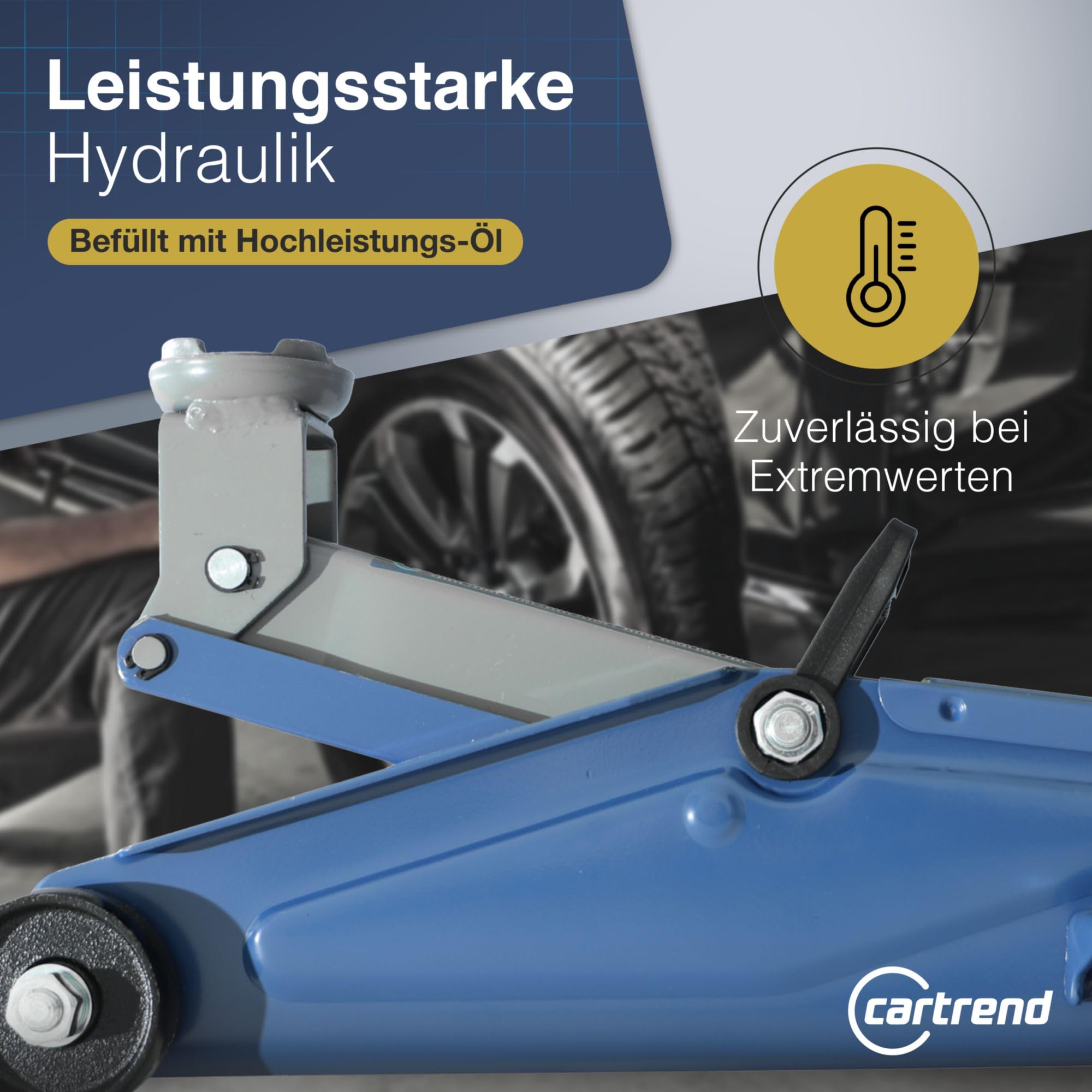 Cartrend 7740014 Podnośnik, Niebieski, ‎15 x 43 x 21 cm; 1 kg