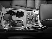 Vista 8 de Xotic Tech - Cubierta de caja de cambios de consola central con patrón de fibra de carbono para Jeep Grand Cherokee 2014-2020