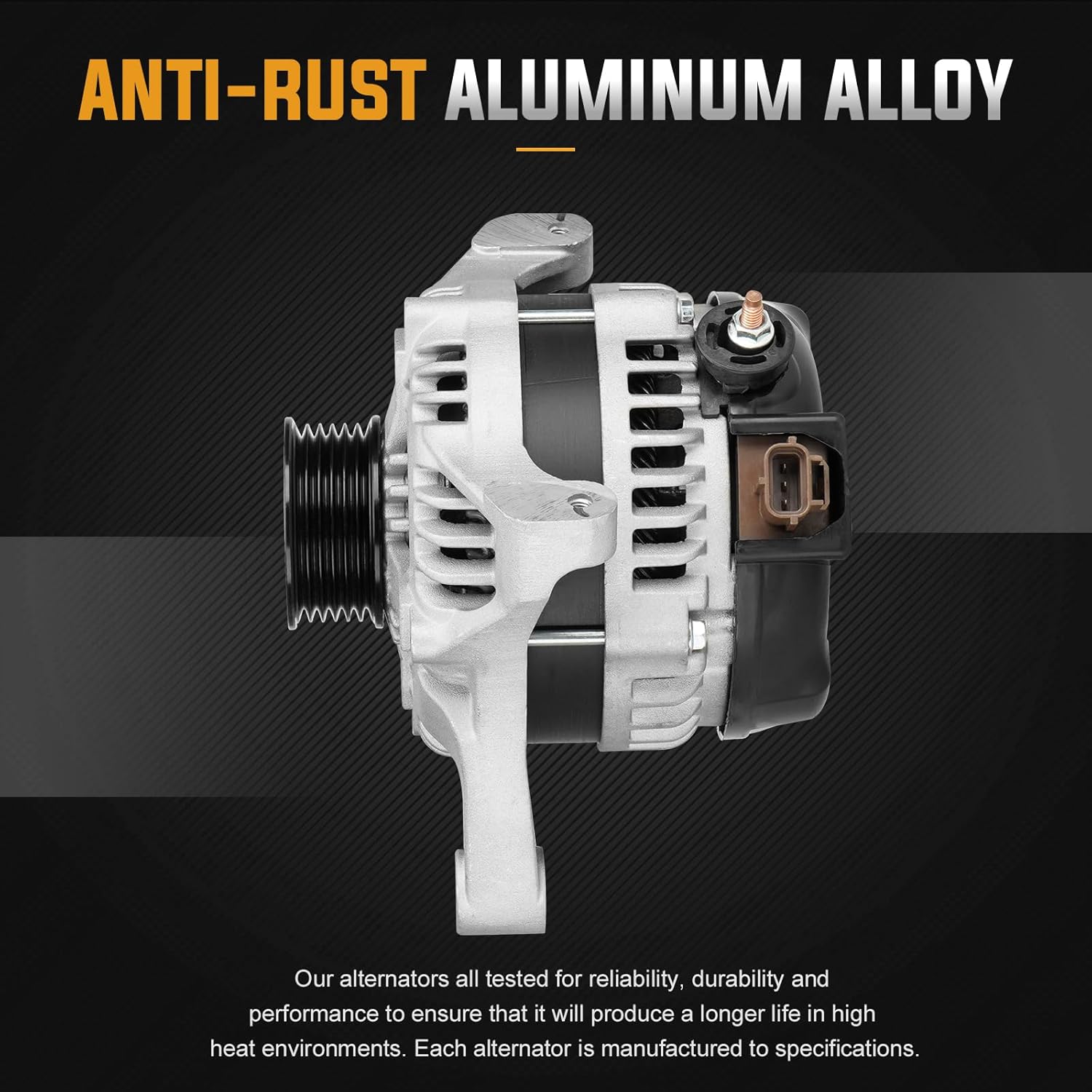New Alternator Fit For 2007 2008 Ford Expedition, for 07 08 Lincoln Navigator 5.4L Replace VND0494 AND0494 400-52387R 400-52548R 104210-5630
