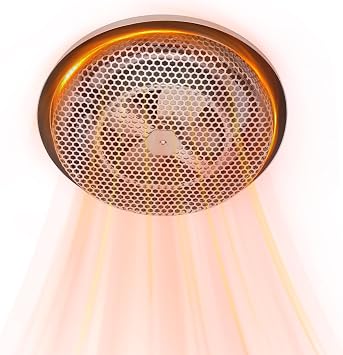 157 Bathroom Heater Ceiling,Compatible with Broan-NuTone 157 Low-Profile Fan-Forced Ceiling Heater,1250W Rapid Heating,Enclosed Sheath Element for Bathroom, Kitchen, and Home, Satin Aluminum