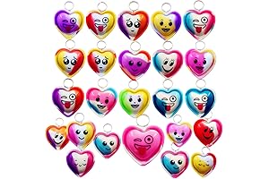 Kids Heart Challenge 24-Pack Pop Fidget Backpack Key Chains