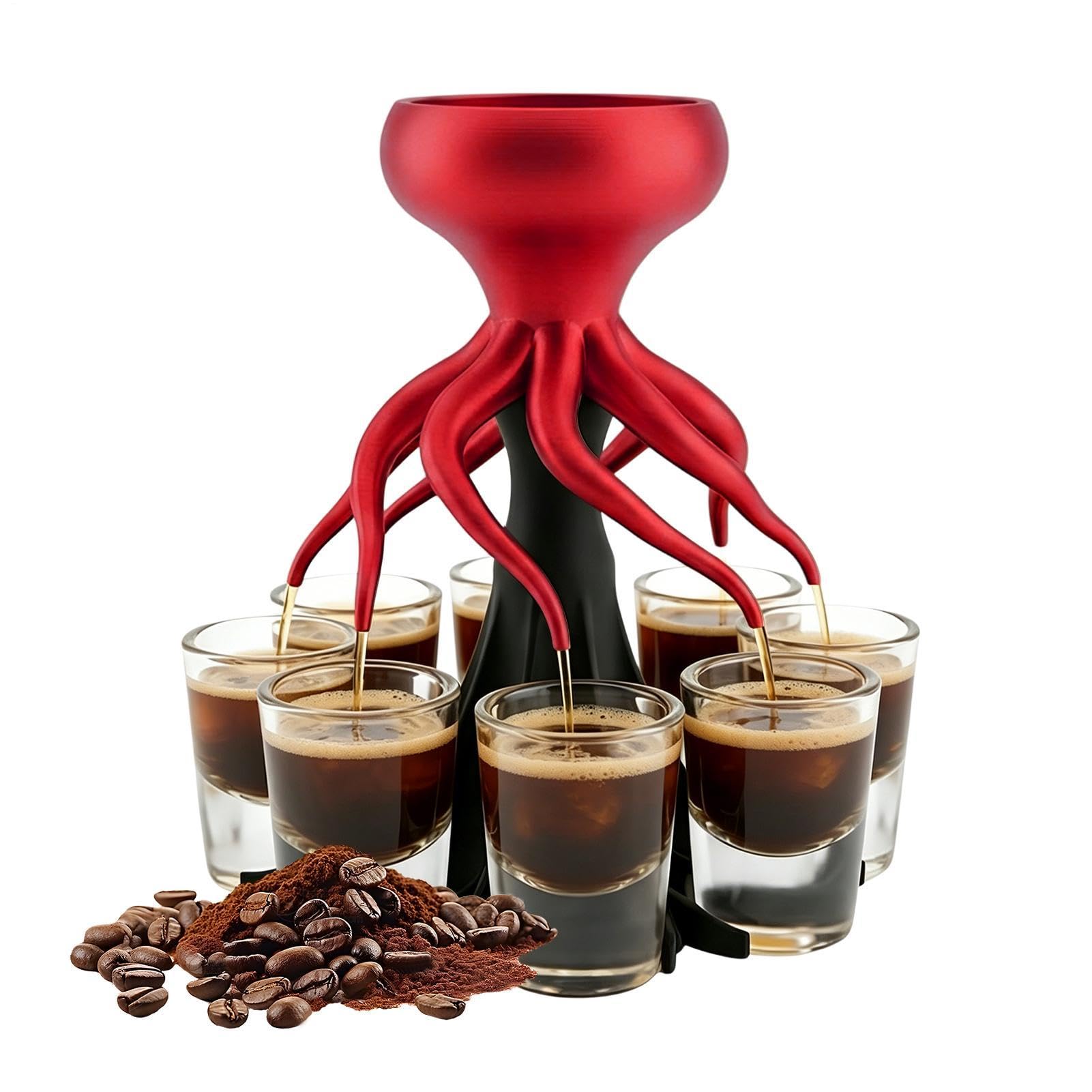 Accessoire de bar distributeur de shot pieuvre au design élégant pour comptoir