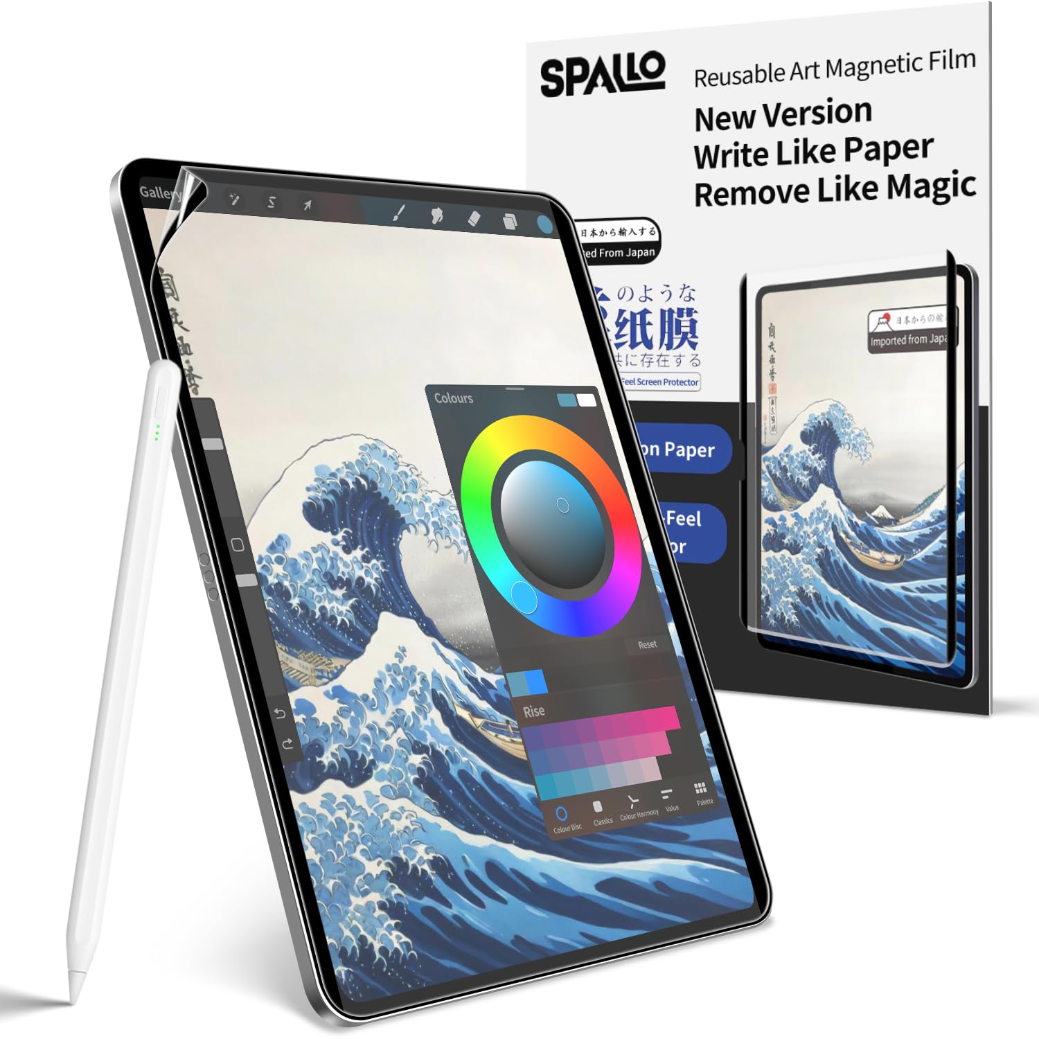 Spallo Magnetic Paper Screen Protector for iPad Mini 7 2024 (A17 Pro) & iPad Mini 6th 8.3 Inch, Feel Like Write and Draw on Paper,Matte Finish
