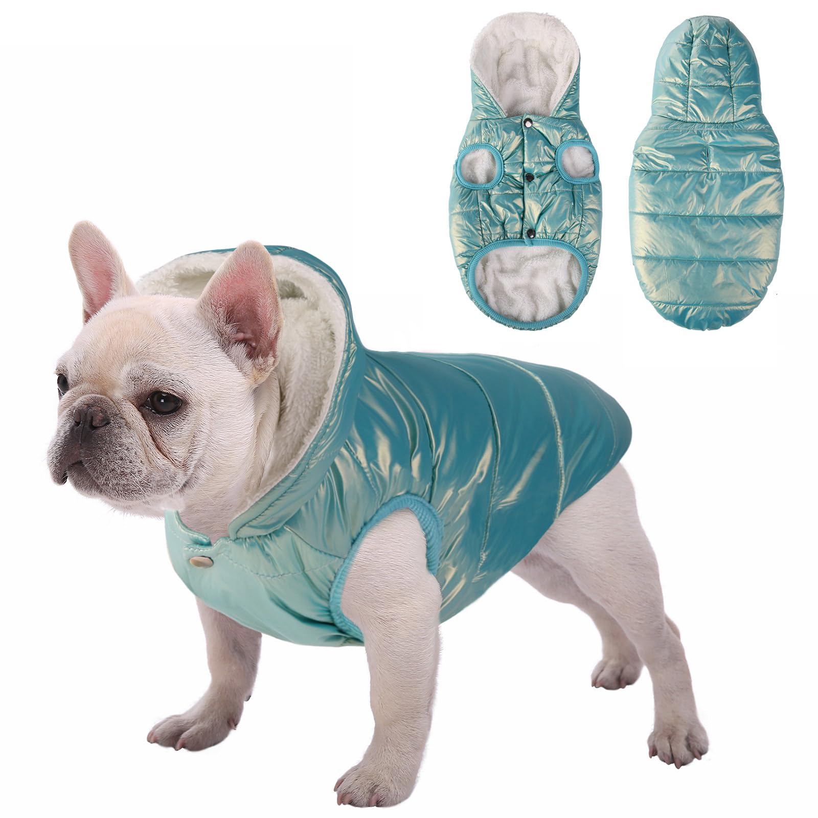 Sudadera con capucha de forro polar, abrigo impermeable resistente al viento, chaqueta cálida de invierno para perros, ropa para mascotas para clima frío, chaleco para ropa para mascotas, chaleco para