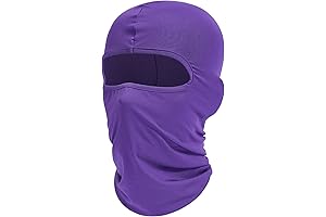 Balaclava Purple Neck Gaiter: UV Protection, Cooling Comfort
