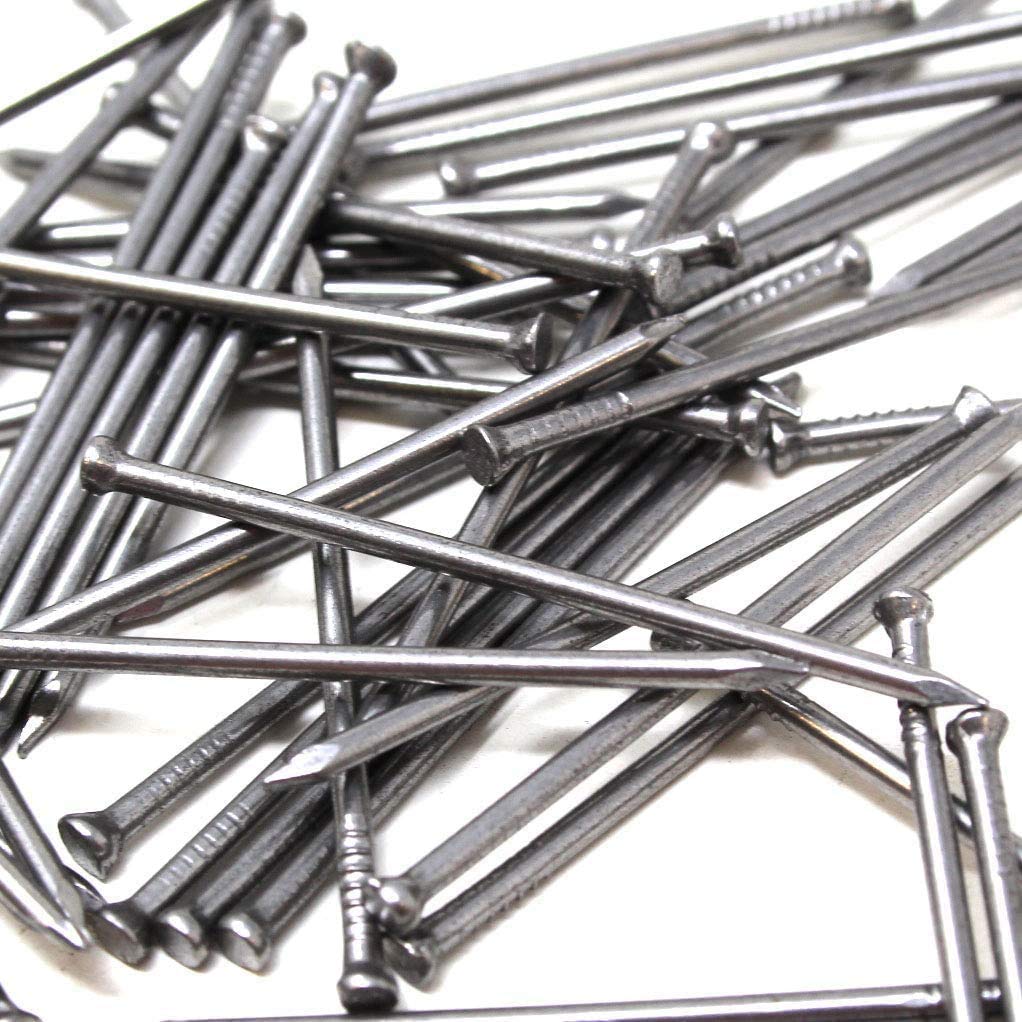 SISI UK® STAINLESS STEEL PINS, PANEL PINS,PICTURE TACKS, HARDBOARD NAILS 50mm (50pcs)