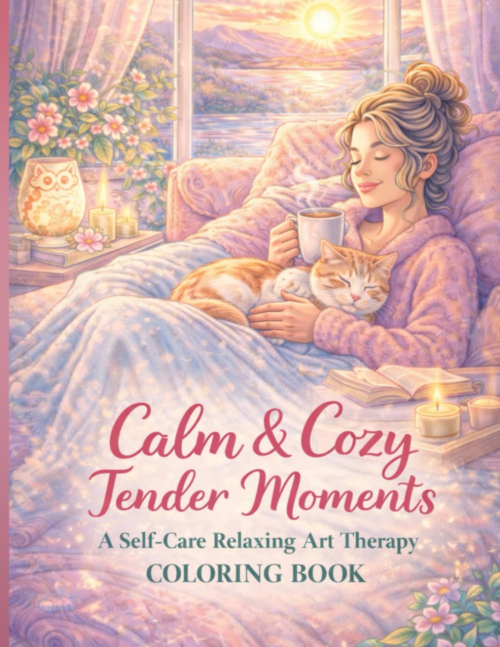 Calm & Cozy Tender Moments: Relaxing Art Therapy Coloring book