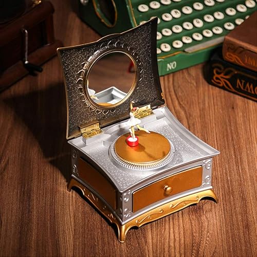 Caja de joyería musical para niñas, caja de música ornamental, caja de joyería de música duradera, caja de joyería de música, decoración para regalo