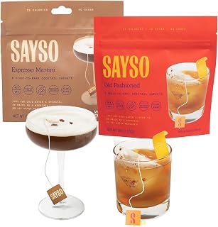 SAYSO Cocktail Tea Bags - Espresso Martini & Old Fashioned Cocktail Mixers Bundle