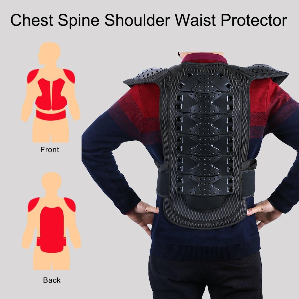 Webetop Adults Dirt Bike Body Chest Spine Protector Armor Vest for Skiing - Image 5
