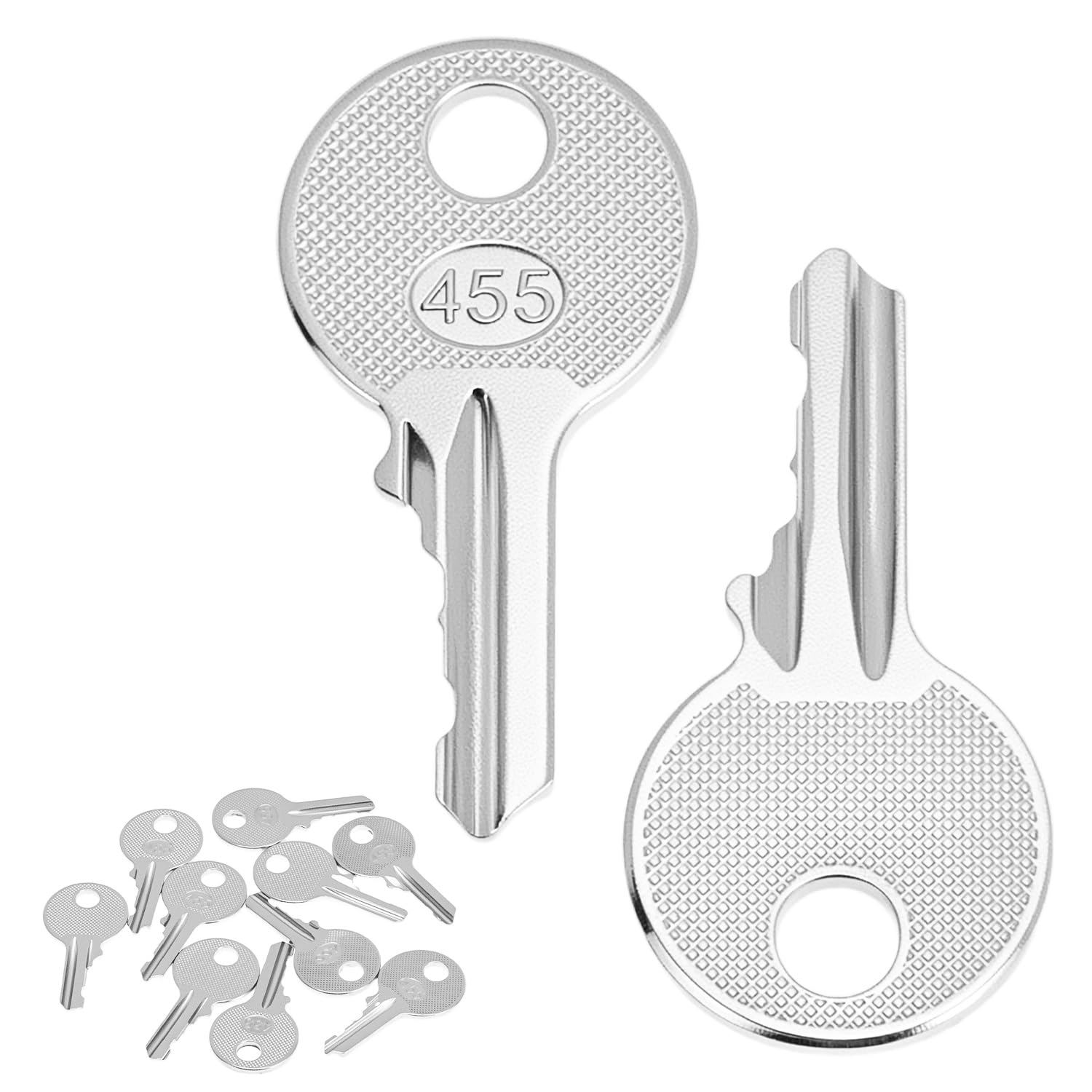 Sponsored Ad – Ignition Keys 455 for Boom Lifts Scissor Lift Genie Skyjack Terex, Heavy Equipment Forklift Key, 10 Pack