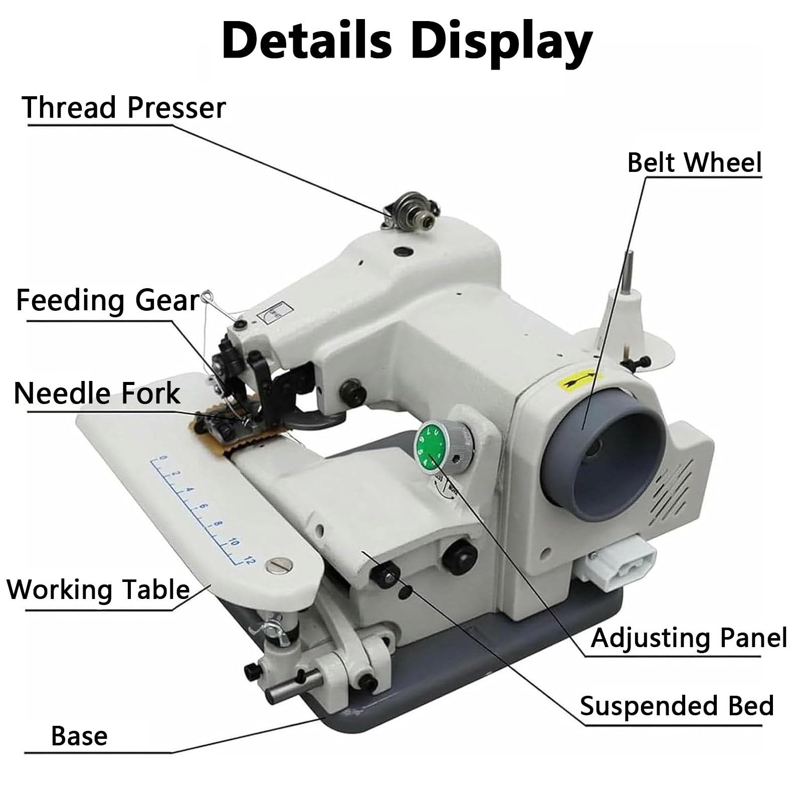 Máquinas Portátiles para Dobladillos Puntada Invisible Máquina de Coser de Escritorio Máquina de Coser para Puntada Invisible para Arreglos de Pantalones,Modista