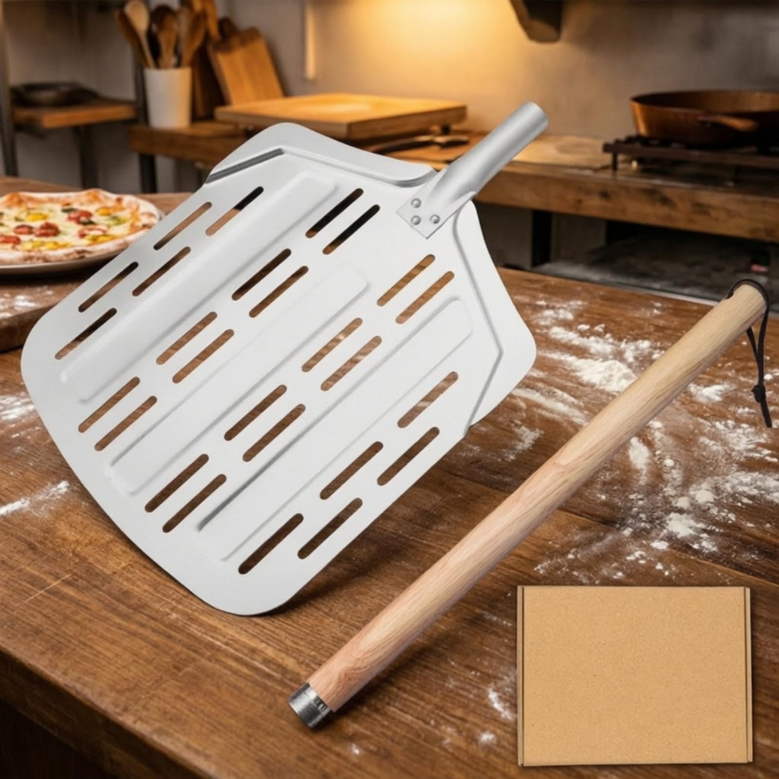Spatola per Pizza Staccabile Pale, 135 Cm, style to 4