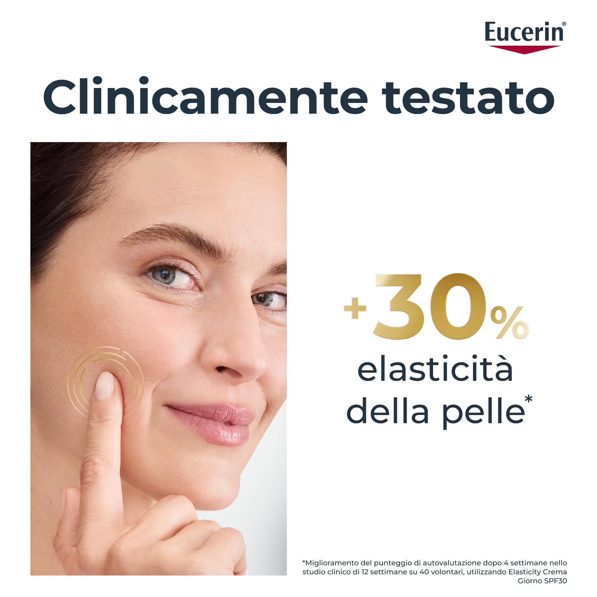 Eucerin Hyaluron-Filler + Elasticity Crema Giorno SPF 30 50 ml, Crema viso antimacchie e antirughe, Formula con Acido Ialuronico elasticizzante e Thiamidol per tutti i tipi di pelle