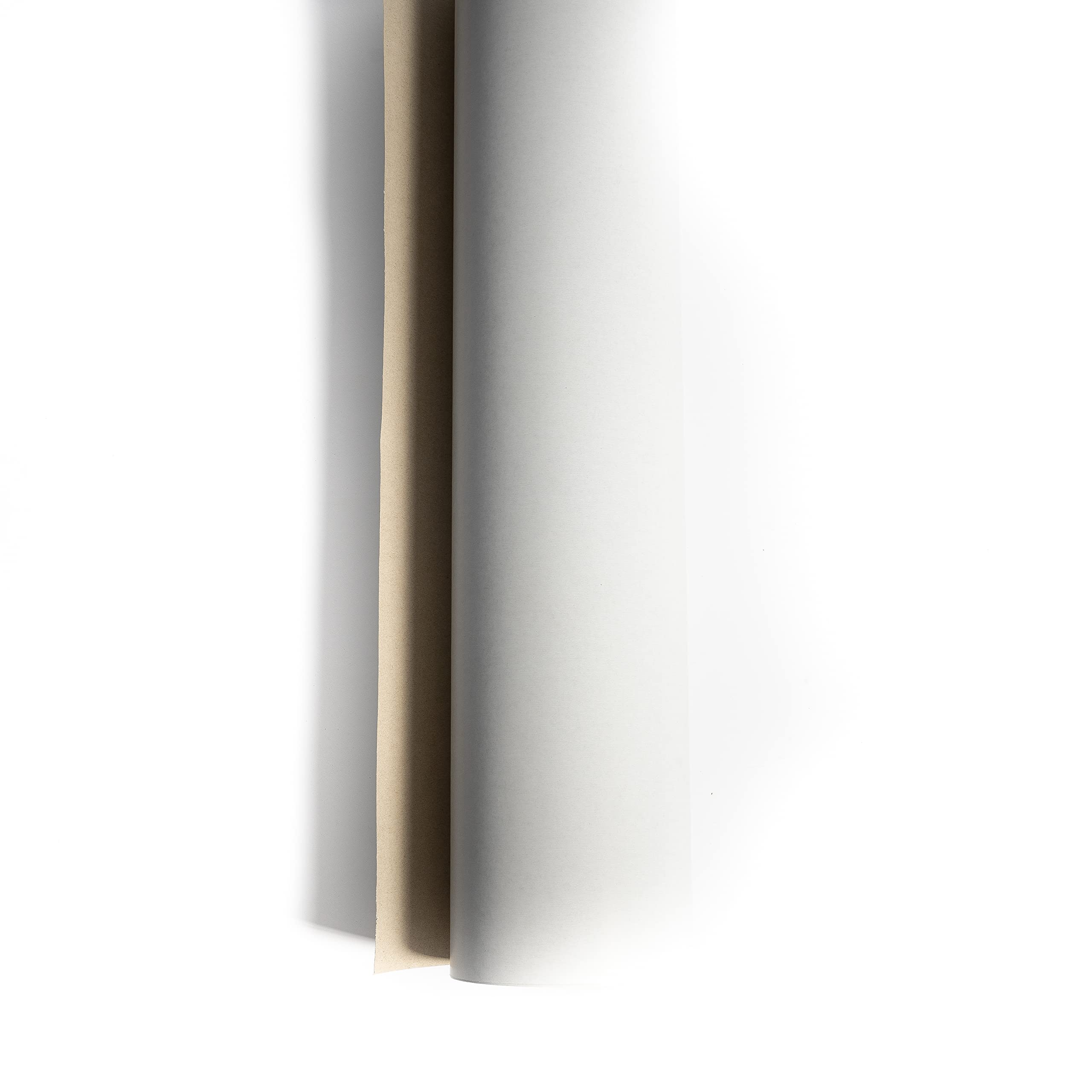 LEIPA Packpapier | 2 Rollen 0,7m x 50m (100m) | 200g/m² | Grau/Weiß | Abdeck- & Schutzpapier für Verpacken, Versand & Umzug | 100% Recyclingpapier