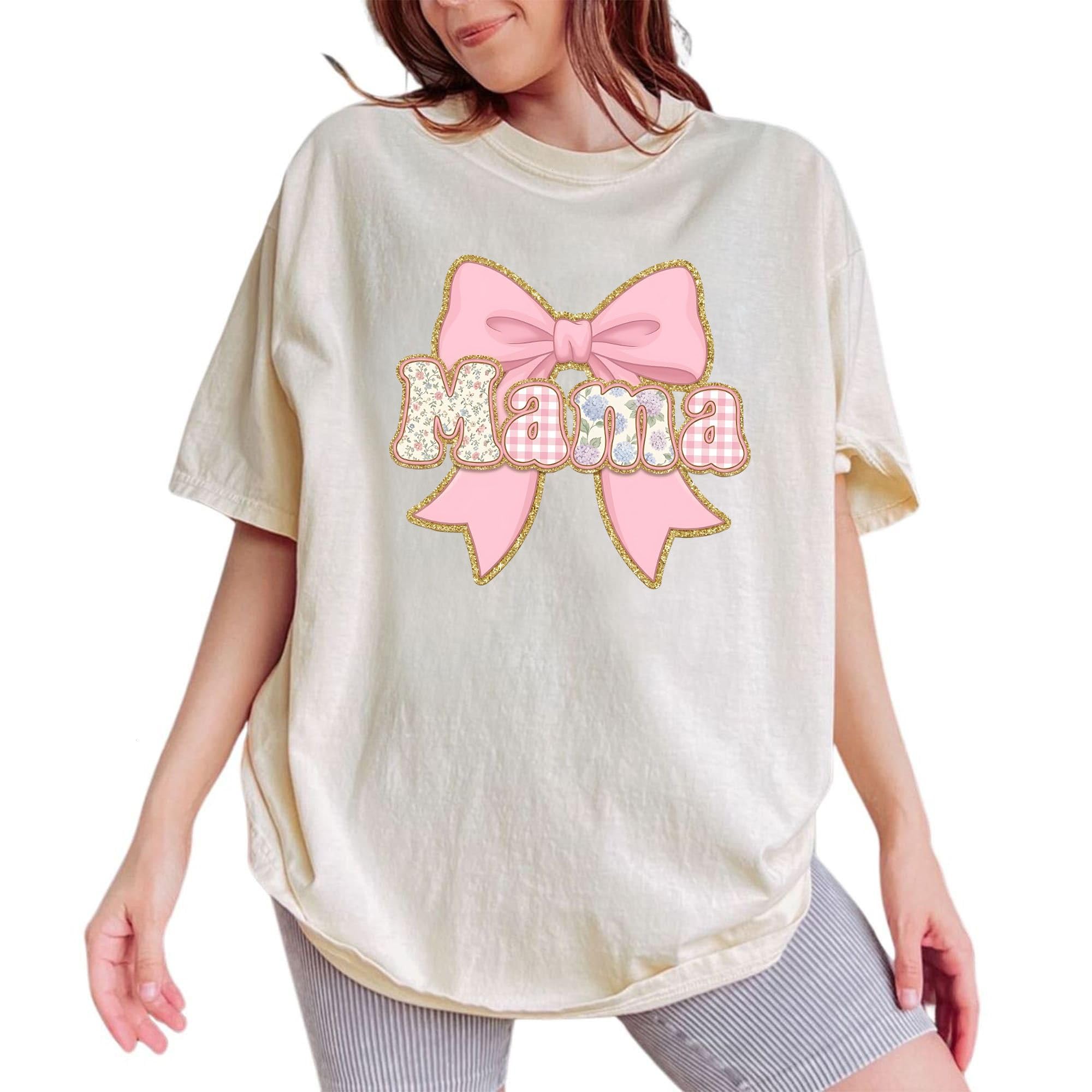 Spring Bow Mama Comfort Colors Shirt &hellip;
