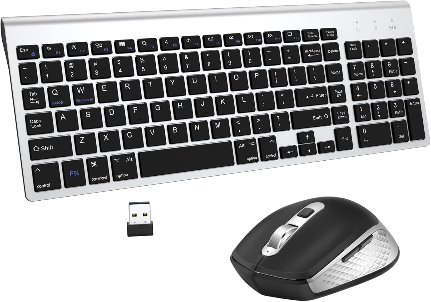 Wireless Keyboard and Mouse FEDARFOX Dual System