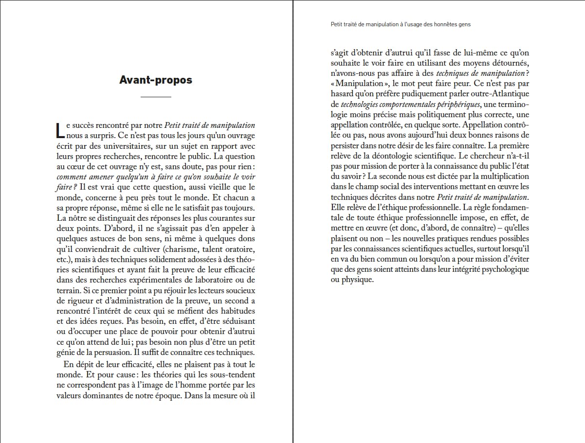 Petit traité de manipulation à l'usage des honnêtes gens: Nouvelle édition augmentée et actualisée