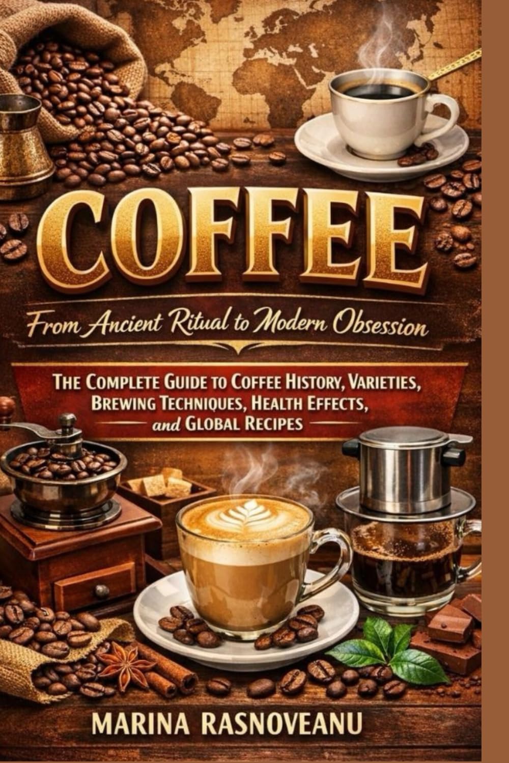 Coffee: From Ancient Ritual to Modern Obsession: The Complete Guide to Coffee History, Varieties, Brewing Techniques, Health Effects, and Global Recipes