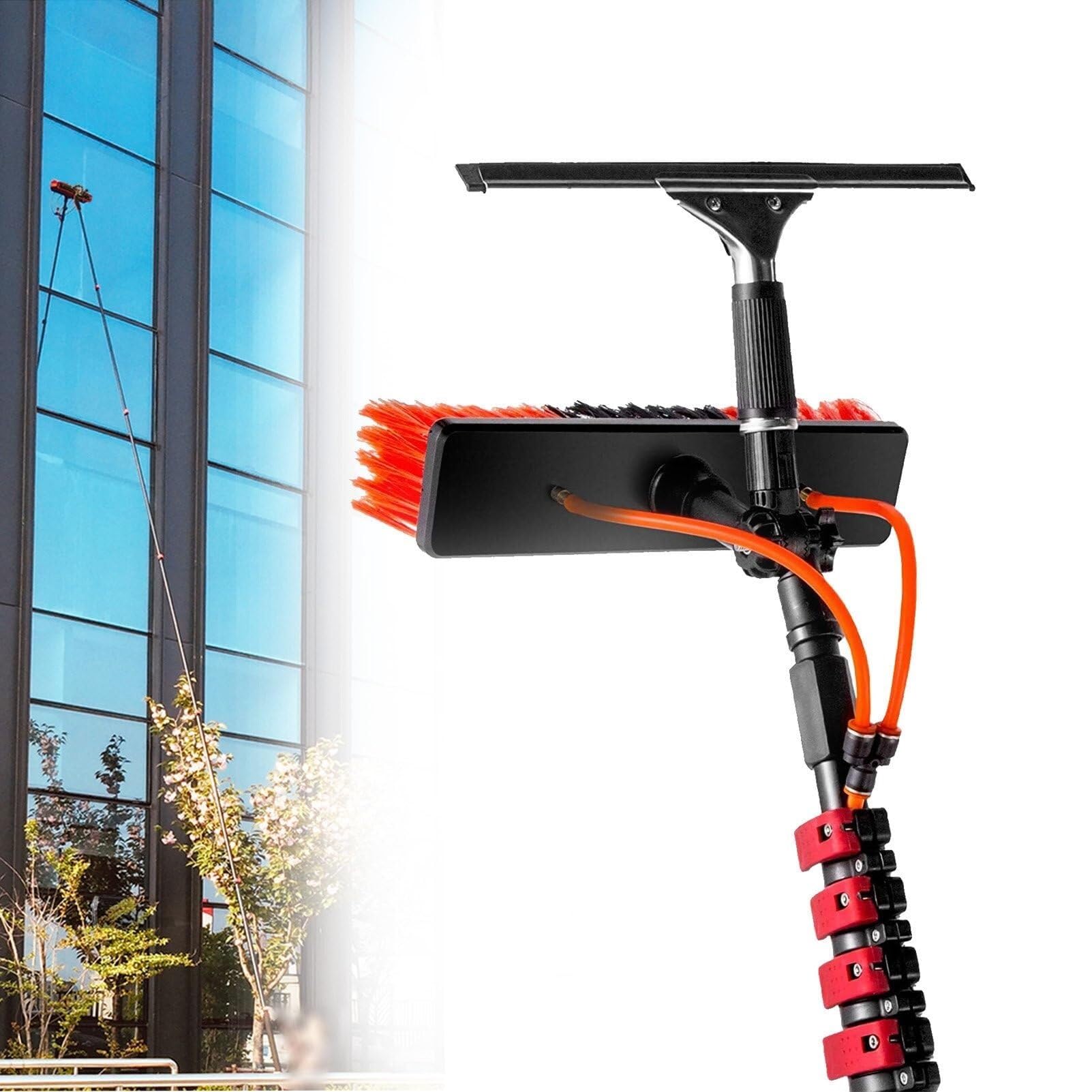 Pulizia Pannelli fotovoltaici Kit Pulizia Pannelli fotovoltaici Spazzola Pannelli fotovoltaici,lavavetri telescopico pulisci vetri,Pulitore fotovoltaico Asta per Pulizia finestre, Kit lavave