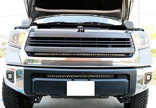 Miniatura 7 de Barra de luz Cree y LED de alta potencia, marca iJDMTOY, con soporte de montaje para defensas escondido e inferior, para Toyota Tundra