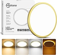 Vista 11 de Matane Lámpara de Techo LED Empotrada de 12 Pulgadas con Luz Nocturna, 24W 2400LM 3000K/4000K/5000K Seleccionable, Luces de Techo Regulables