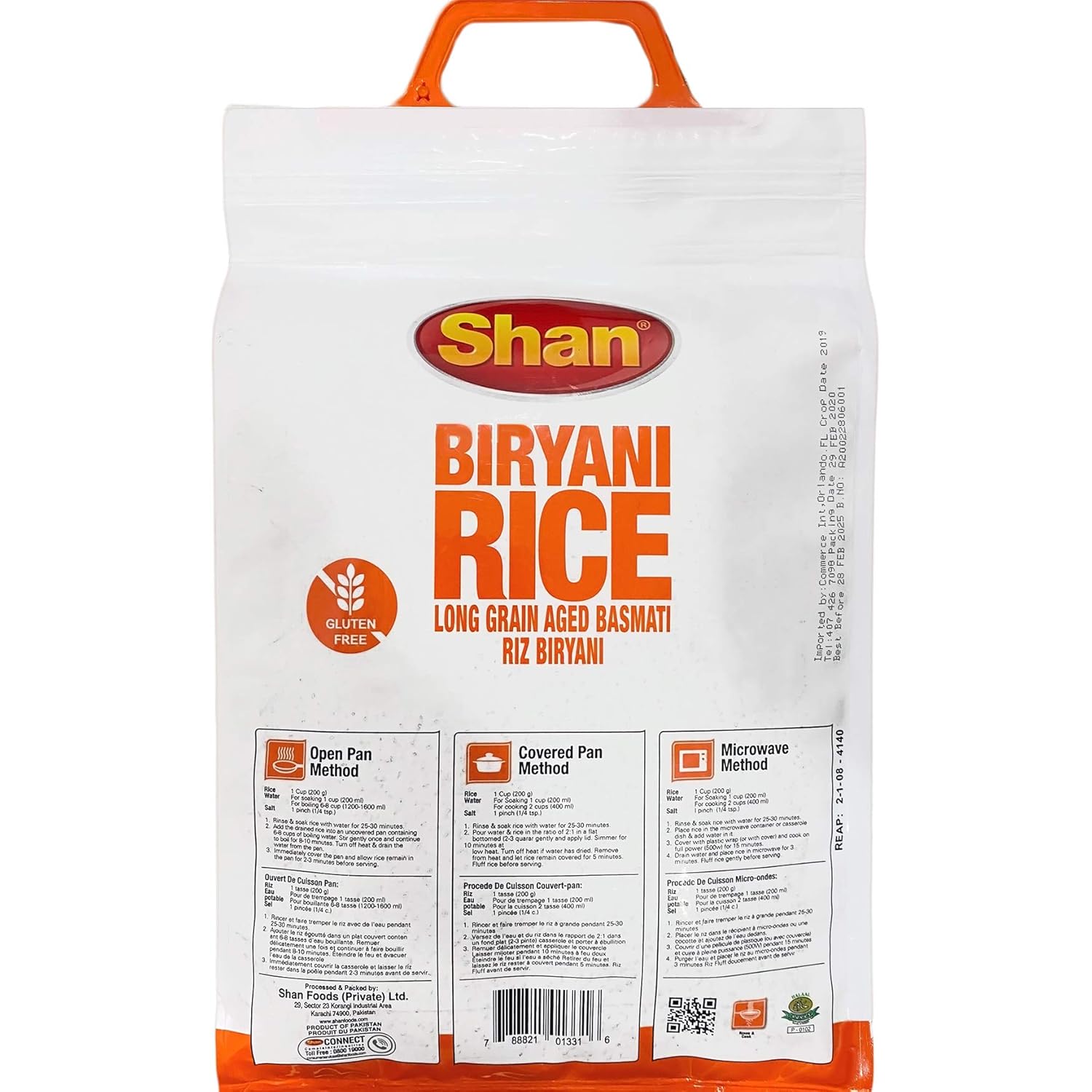 Shan - Extra Long Grain Aged Basmati Biryani Rice (10 Lbs), Premium Grade
